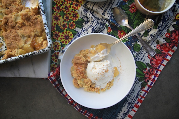 Burnt Butter Pear Ginger Crumble is the perfect way to celebrate pear season. Check out the recipe on Shutterbean.com! 