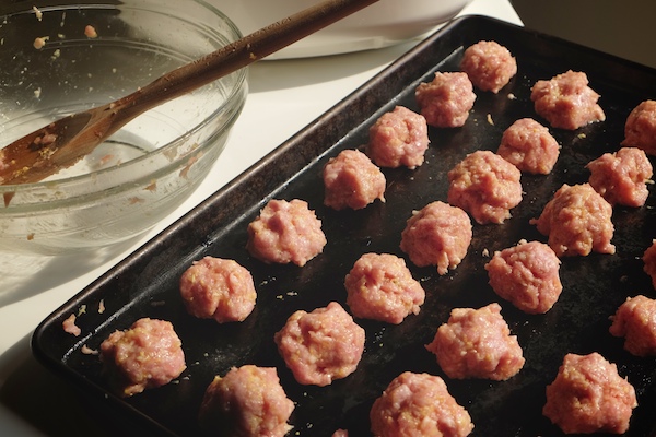 Ginger Pork Meatballs with a delicious Coconut Broth will warm up your weeknight dinners. Find the recipe at Shutterbean.com! 