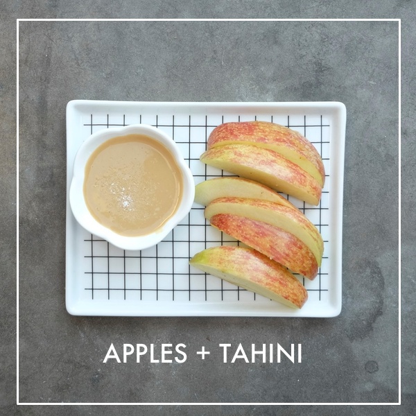 Apples with Tahini Dip
