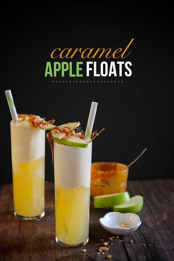 Caramel Apple Floats