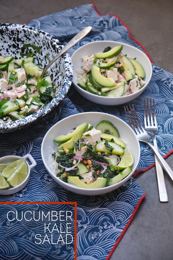 Cucumber Kale Salad from Heidi Swanson's new cookbook Near & Far. Find the recipe on Shutterbean.com! 