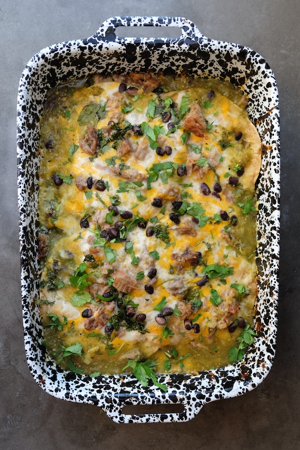 Weeknight meals are made EASY with this Pork Enchilada Lasagna. Find the recipe on Shutterbean.com