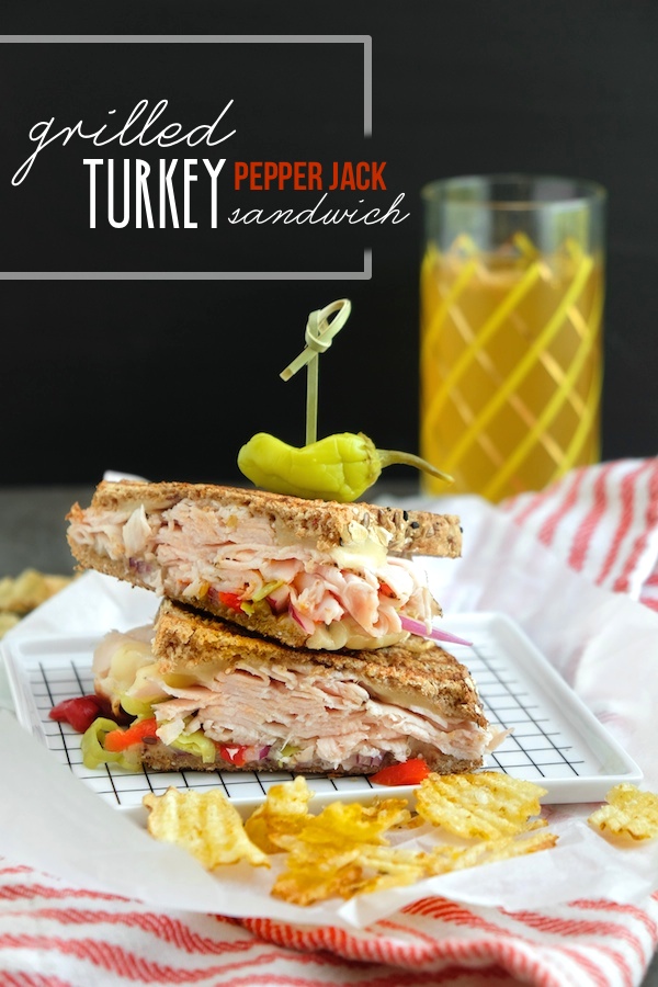 Grilled Turkey Pepper Jack Sandwich