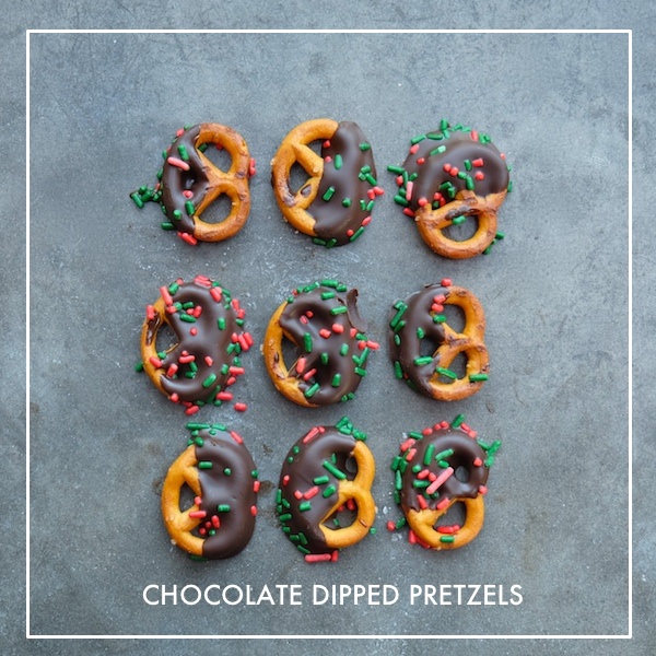 Chocolate Dipped Pretzels with Sprinkles on Shutterbean.com!
