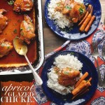 The most delicious & simple Apricot Glazed Chicken Thigh recipe can be found at Shutterbean.com!