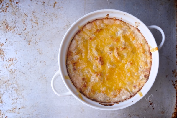 Hot Bacon Artichoke Dip with Kettle Brand Chips- Find the recipe at Shutterbean.com! 