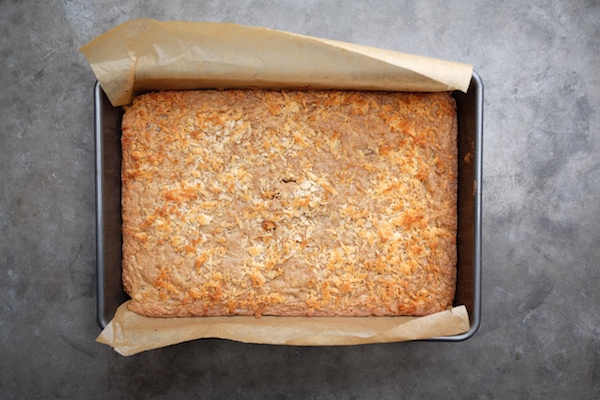 If you're looking to make your life easier this holiday season, make these Coconut Blondies! Recipe on Shutterbean.com