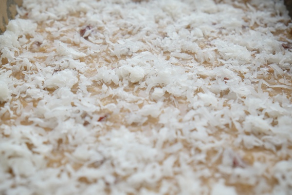 If you're looking to make your life easier this holiday season, make these Coconut Blondies! Recipe on Shutterbean.com
