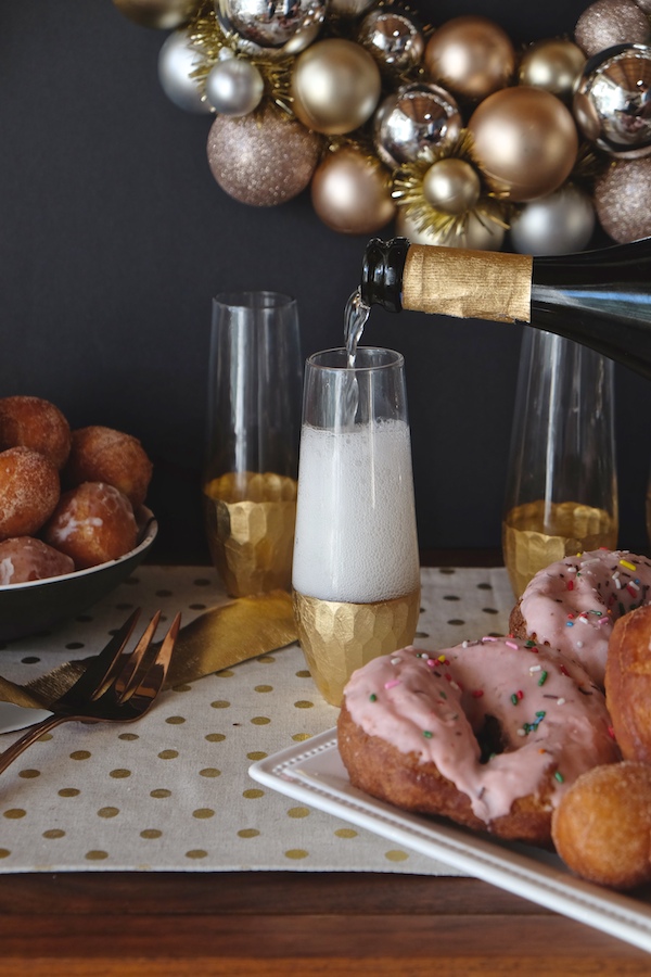 Celebrate the New Year with a Champagne & Doughnut New Year's Party with Pier One! Check out more on Shutterbean.com 