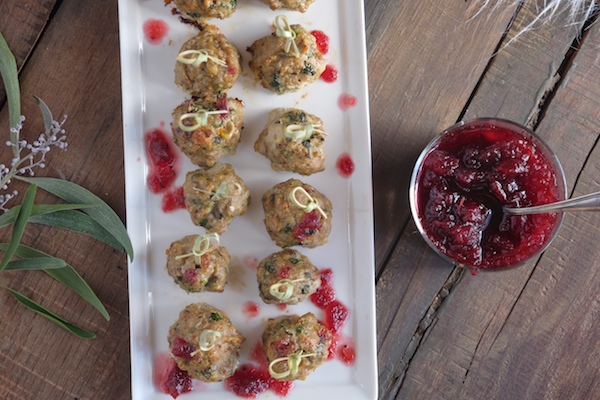 Turkey Cranberry Meatballs are a great way to round out your appetizer spread! Find the recipe on Shutterbean.com 