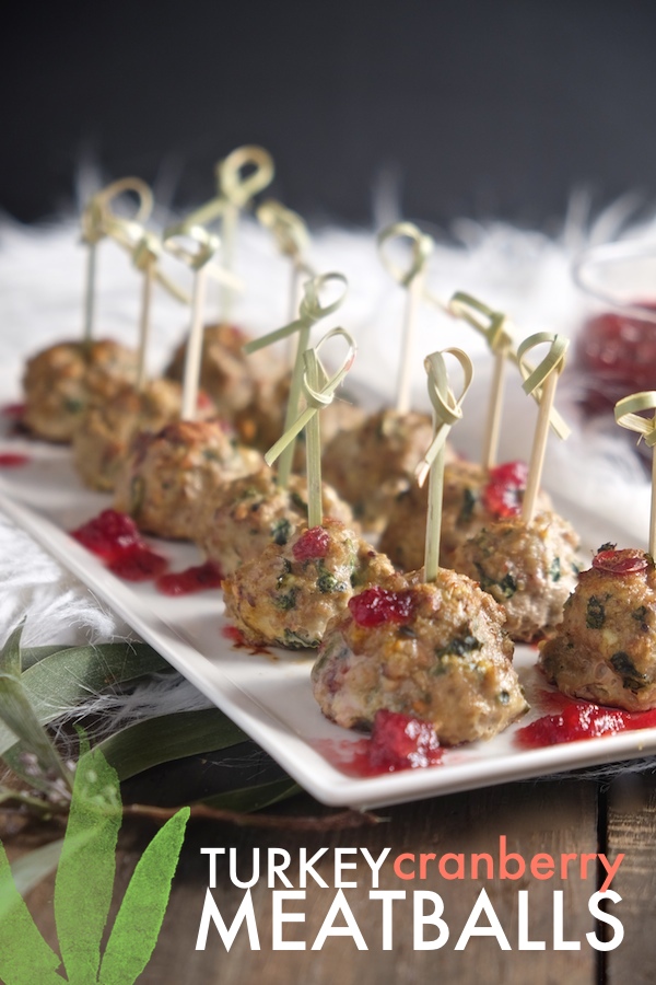 Turkey Cranberry Meatballs are a great way to round out your appetizer spread! Find the recipe on Shutterbean.com 