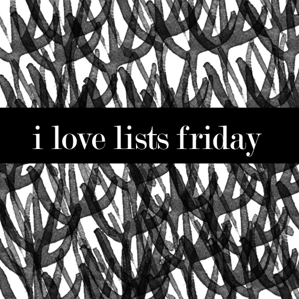 I love lists Friday! on Shutterbean.com