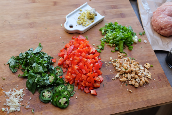 Chicken Lettuce Cups are a healthy low carb dinner option that comes together so easily. Find the recipe at Shutterbean.com!