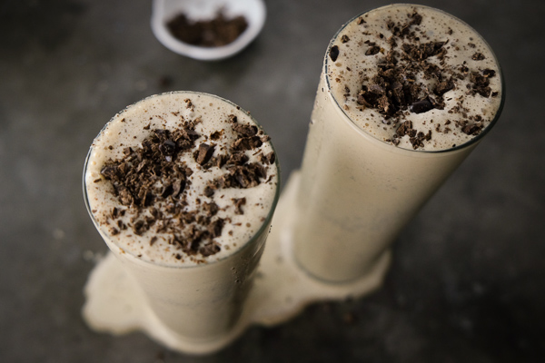 Spiked Coffee Milkshakes made with Humboldt Creamery Ice Cream. Find the recipe on Shutterbean.com