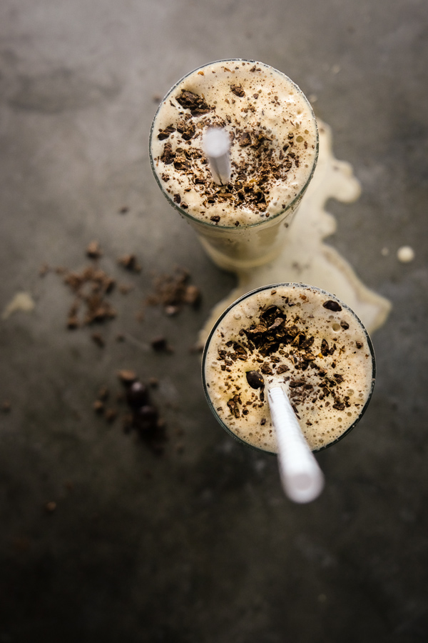 Spiked Coffee Milkshakes made with Humboldt Creamery Ice Cream. Find the recipe on Shutterbean.com