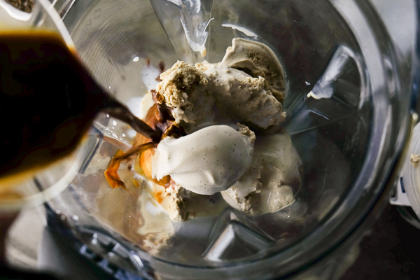 Spiked Coffee Milkshakes made with Humboldt Creamery Ice Cream. Find the recipe on Shutterbean.com