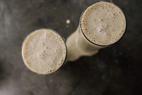 Spiked Coffee Milkshakes made with Humboldt Creamery Ice Cream. Find the recipe on Shutterbean.com