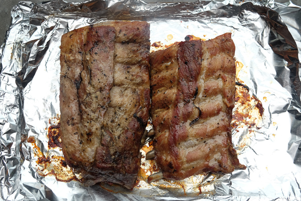 Orange Soy Glazed Ribs can be made easily in the oven. No grill required. Find the recipe on Shutterbean.com!