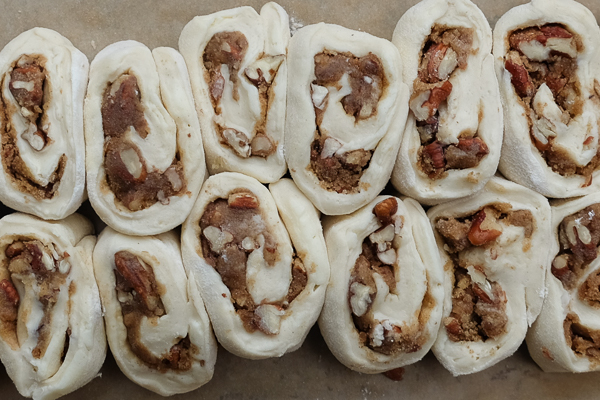 Brown Sugar Pecan Sticky Buns made with Pizza Dough! Find the recipe on Shutterbean.com