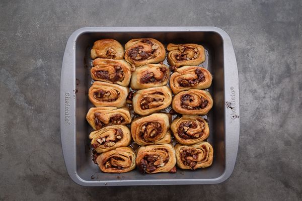 Brown Sugar Pecan Sticky Buns made with Pizza Dough! Find the recipe on Shutterbean.com