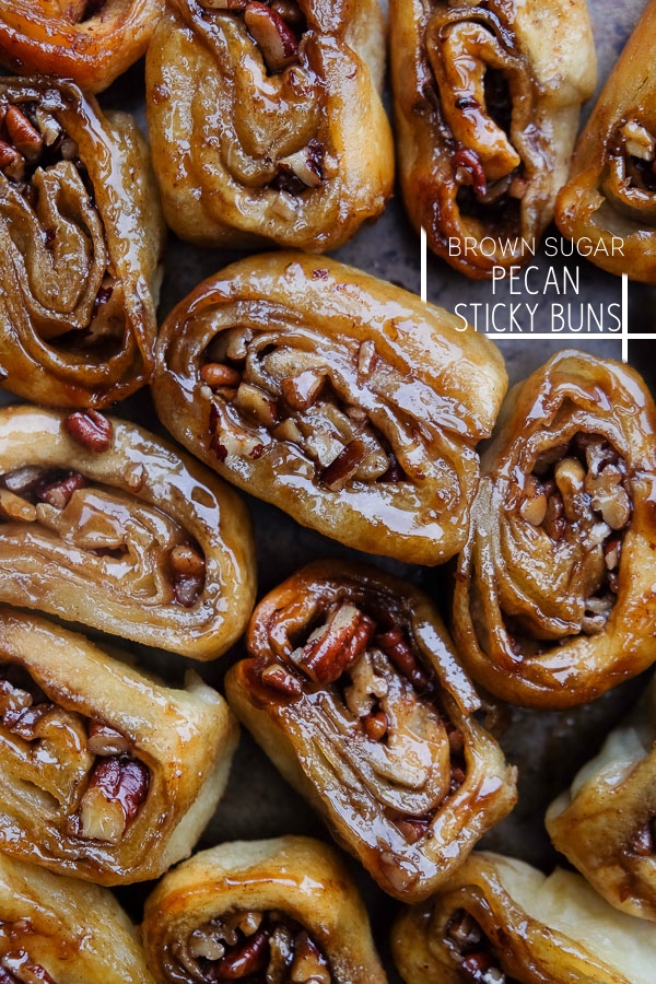 Brown Sugar Pecan Sticky Buns made with Pizza Dough! Find the recipe on Shutterbean.com
