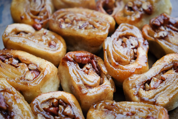 Brown Sugar Pecan Sticky Buns made with Pizza Dough! Find the recipe on Shutterbean.com