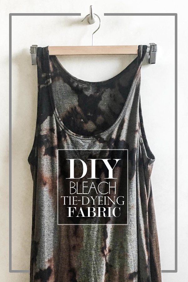 DIY Bleach Tie Dyeing Fabric