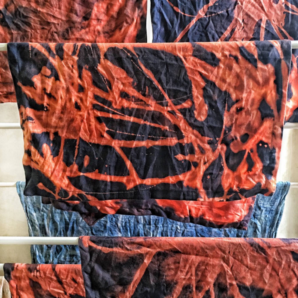 DIY Bleach Tie Dyeing Fabric Shutterbean