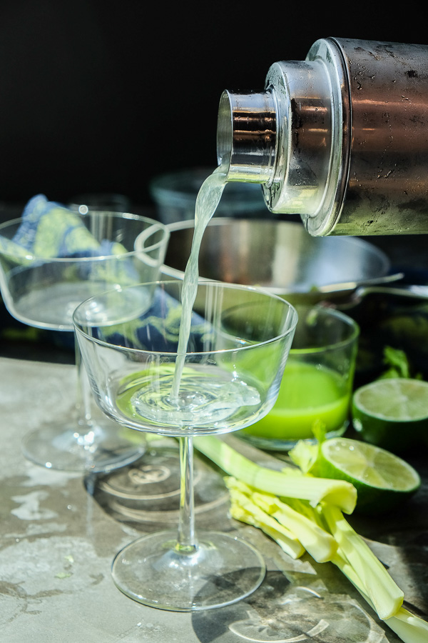 A refreshing Celery Gimlet made with a combination of celery, gin & lime. Find the recipe on Shutterbean.com