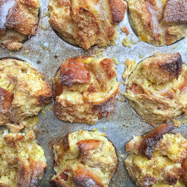 Shake up your breakfast game with these Cinnamon French Toast Muffins. Find the recipe on Shutterbean.com!