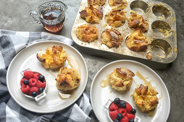 Shake up your breakfast game with these Cinnamon French Toast Muffins. Find the recipe on Shutterbean.com!