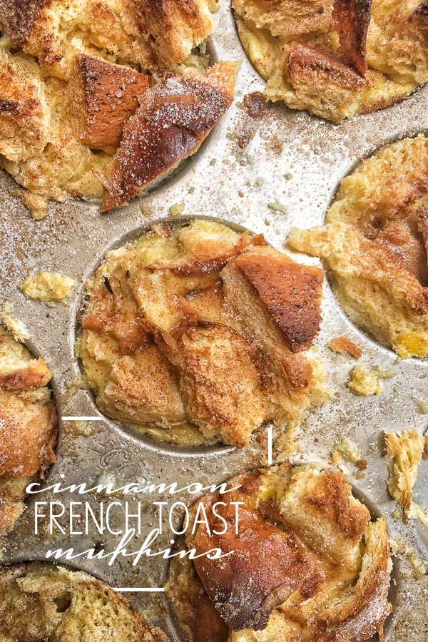 Shake up your breakfast game with these Cinnamon French Toast Muffins. Find the recipe on Shutterbean.com!