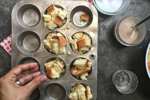 Shake up your breakfast game with these Cinnamon French Toast Muffins. Find the recipe on Shutterbean.com!