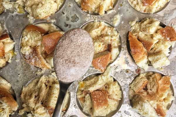 Shake up your breakfast game with these Cinnamon French Toast Muffins. Find the recipe on Shutterbean.com!