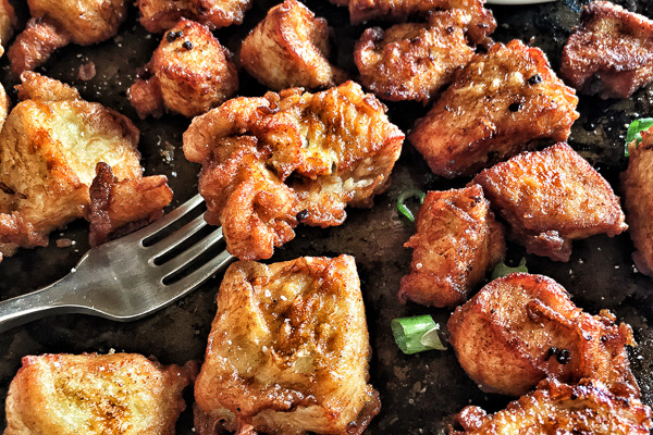 Crispy Gluten Free Chicken Nuggets with Honey Dijon Poppy Seed Dip. Find the recipe on Shutterbean.com!