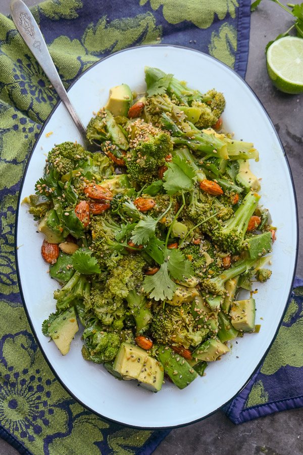 Lime Ginger Broccoli Salad is a great way to wake up your taste buds and give your body a good RESET. Find the recipe on Shutterbean.com!