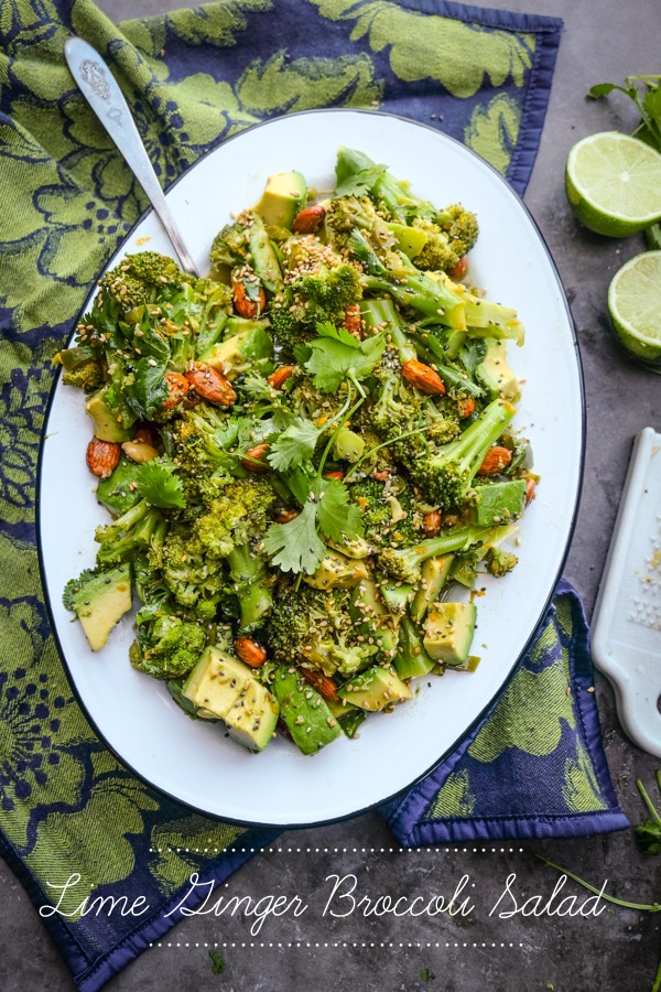 Lime Ginger Broccoli Salad is a great way to wake up your taste buds and give your body a good RESET. Find the recipe on Shutterbean.com!