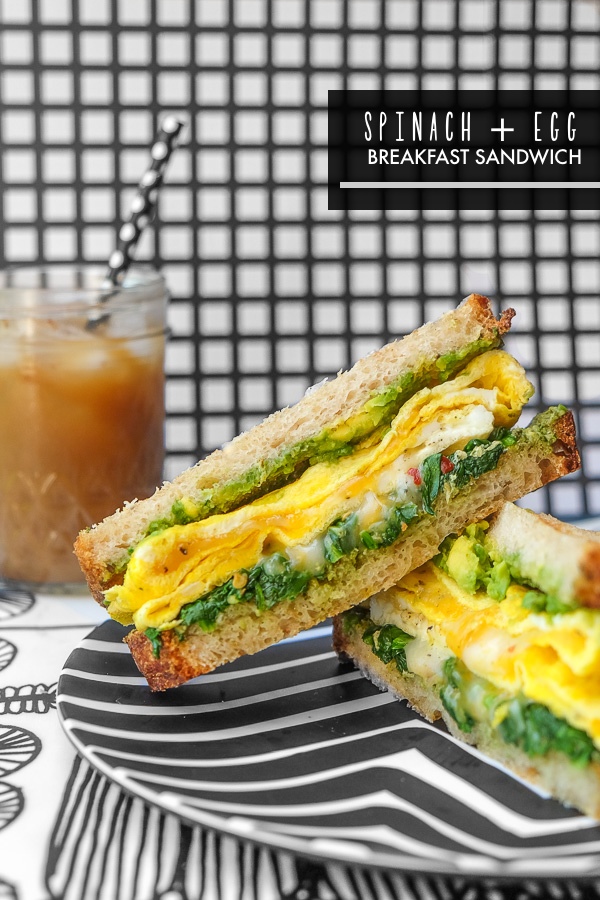 Spinach Egg Breakfast Sandwich
