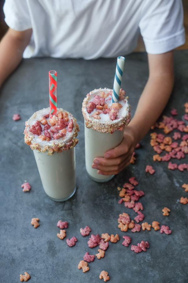 Berry Cereal Milkshakes