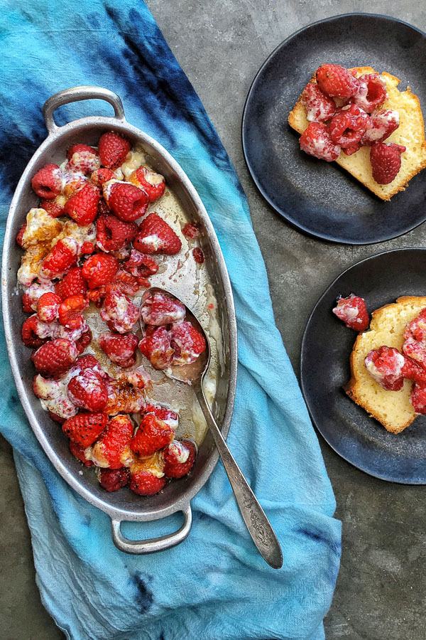 Broiled Raspberry Brûlée is one of the easiest desserts you can make this summer. Find the recipe on Shutterbean.com!
