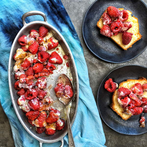 Broiled Raspberry Brûlée