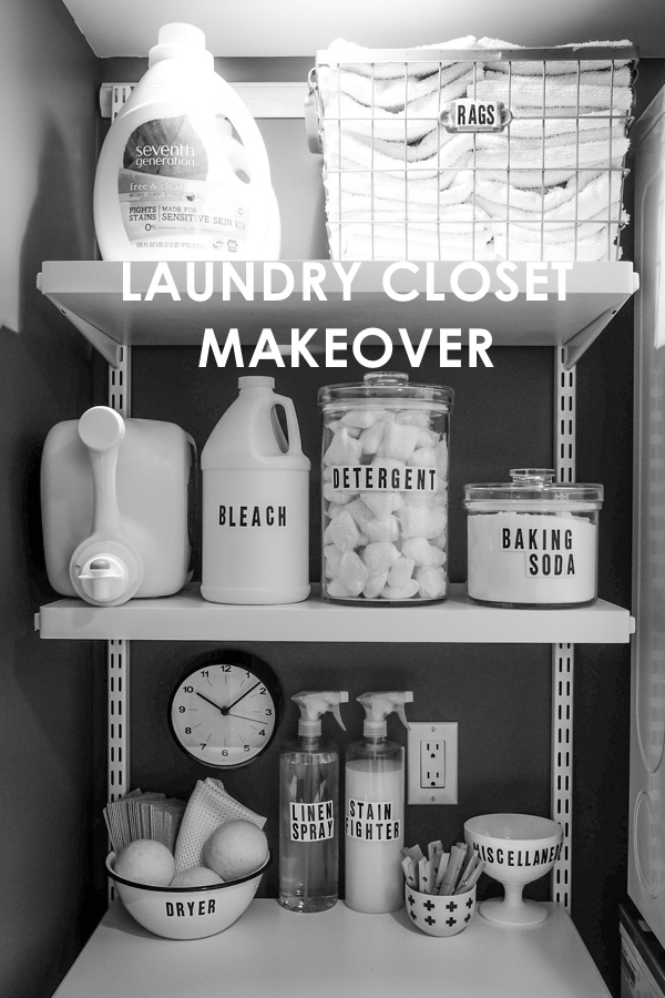 Around the House: Laundry Closet Makeover. Check out more on Shutterbean.com!