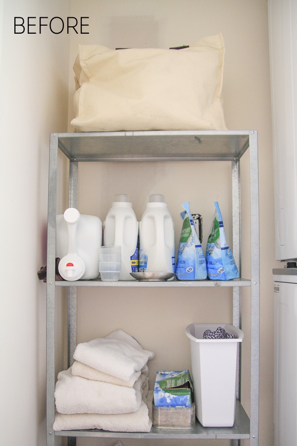 Around the House: Laundry Closet Makeover. Check out more on Shutterbean.com!