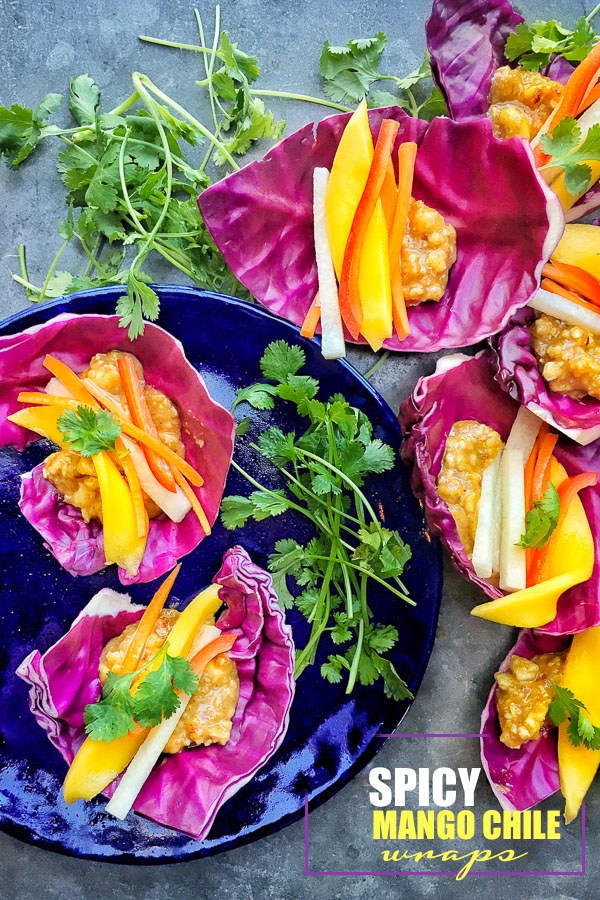 A mostly raw, totally vegan recipe that's incredibly satisfying. Find the recipe for these Spicy Mango Chile Wraps on Shutterbean.com!