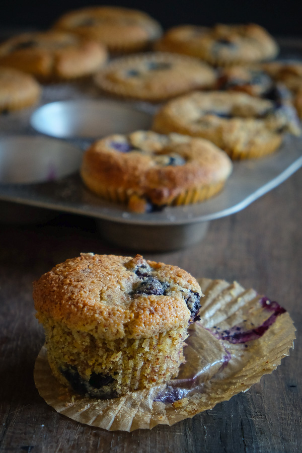 Gluten Free Blueberry Cornmeal Muffins for your weekday breakfasts. Find the recipe on Shutterbean.com!
