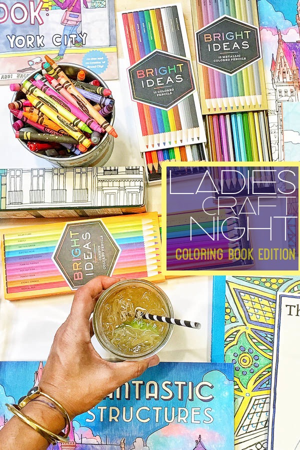 Ever wanted to host your own Ladies Craft Night? Tracy from Shutterbean shows you how she put together a coloring book party!