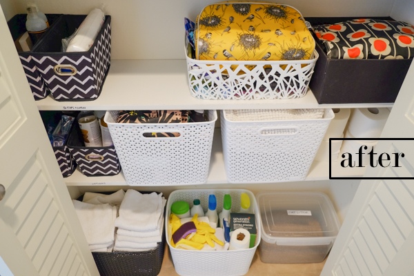 Linen Closet Organization! See more on Shutterbean.com