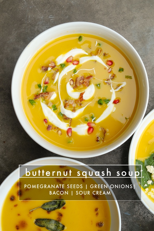 Turn Imagine's Organic Butternut Squash Soup into 8 different soups with toppings! Find all of the soup inspiration on Shutterbean.com!