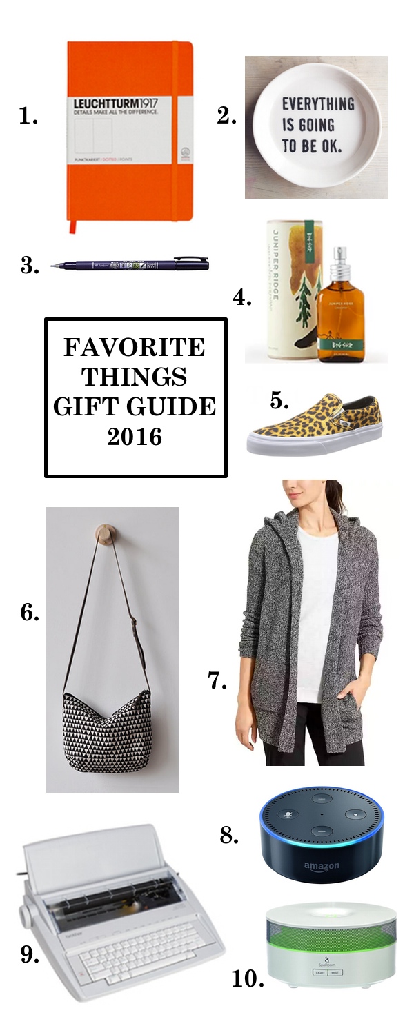 Favorite Things Gift Guide 2016