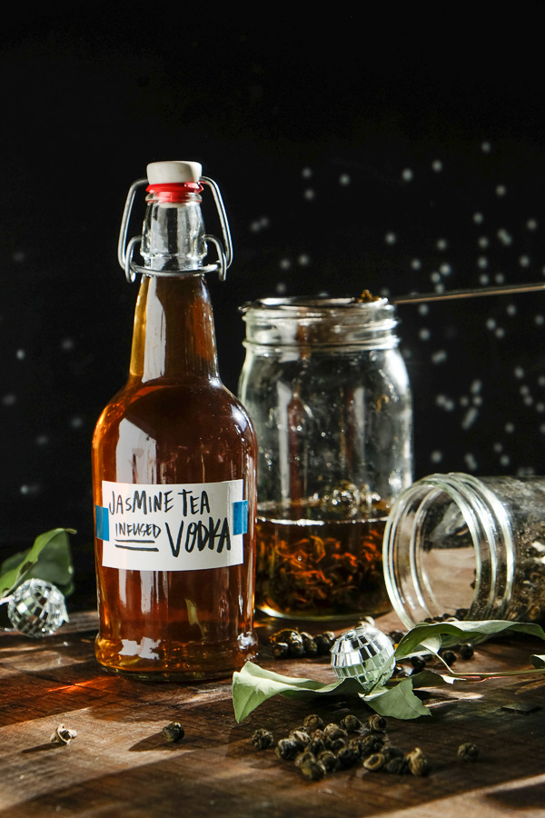 Jasmine Tea Infused Vodka to up your spirit game. Find the recipe on Shutterbean.com! 